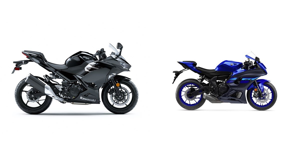 Kawasaki Ninja 400 2018 vs Yamaha R7 35 kW 2025 Kawasaki Ninja 400 2018 vs Yamaha R7 35 kW 2025