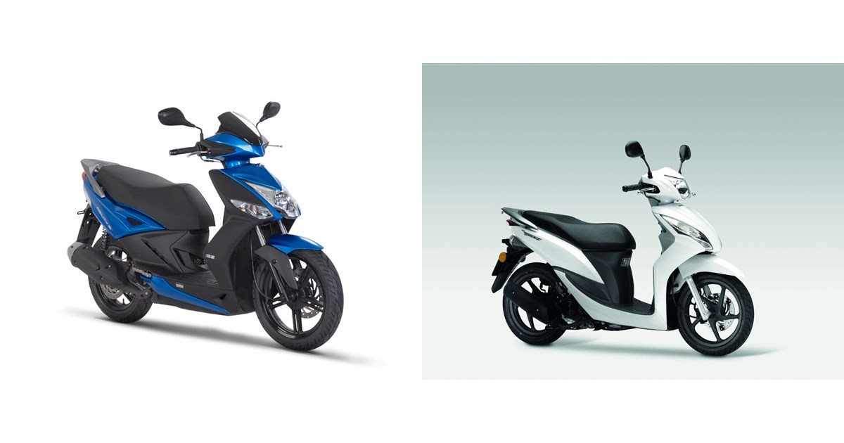 Motorrad Vergleich Kymco Agility City+ 50i 2016 vs. Honda Vision 50 2016