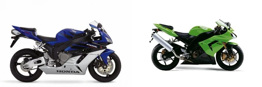 Honda CBR1000RR Fireblade 2005 vs Kawasaki Ninja ZX-10R 2005