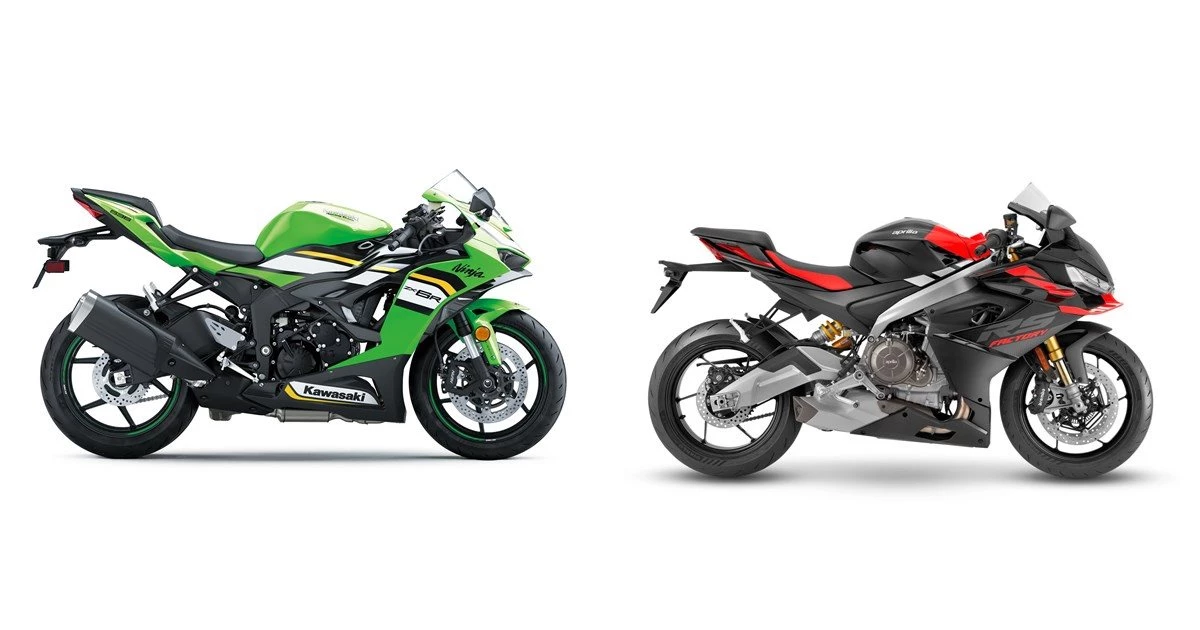 Kawasaki Ninja ZX-6R 2025 vs Aprilia RS 660 Factory 2025