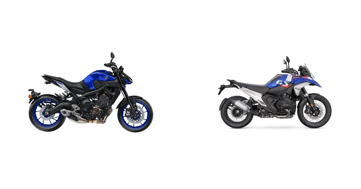 Yamaha MT-09 2018 vs BMW R 1300 GS 2025