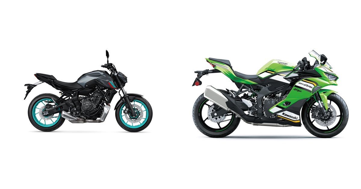 Yamaha MT-07 2022 vs Kawasaki Ninja ZX-4RR 2025