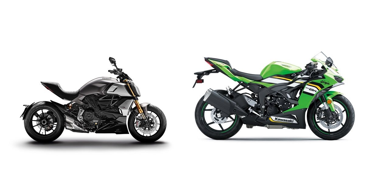 カリカリ Ducati Diavel 1260 S 2019 vs Kawasaki Ninja ZX-6R 2025