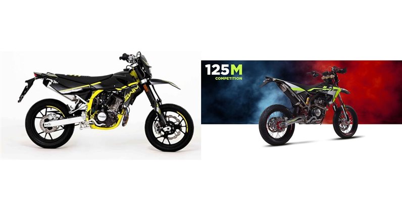 Motorrad Vergleich SWM SM 125 R 2024 vs. Fantic 125M Competition 2020