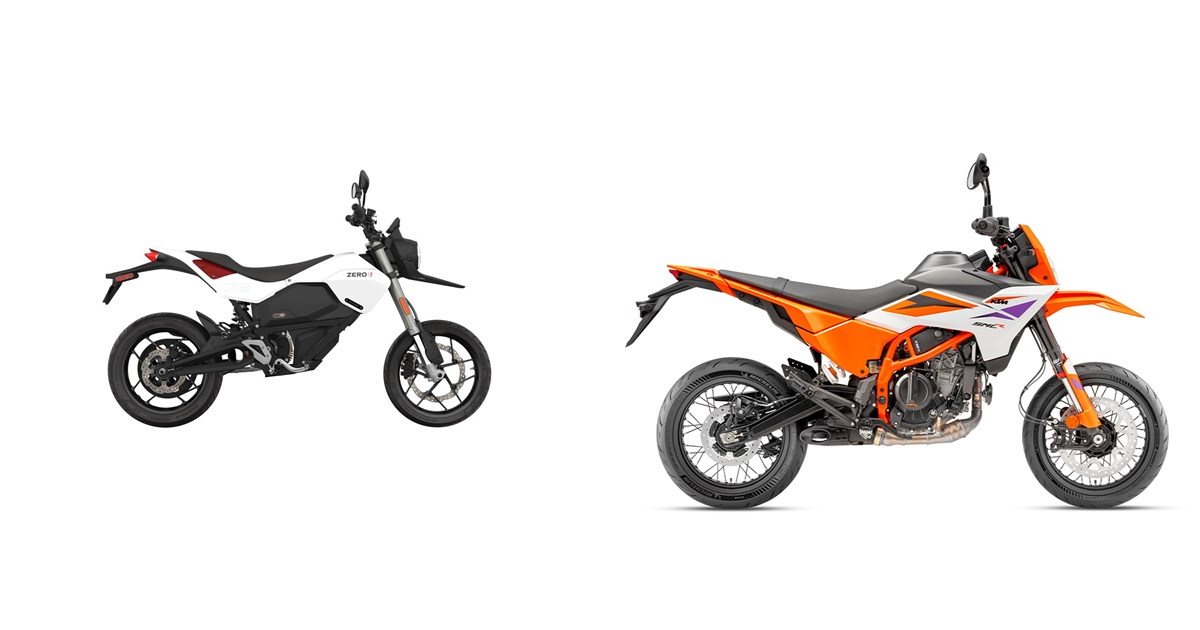 Zero FXE 2025 vs KTM 390 SMC R 2025