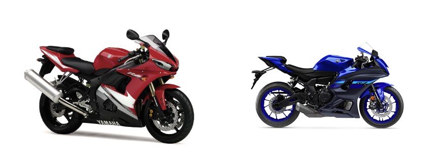 Yamaha R6 And R7 Difference Motorrad Vergleich Yamaha YZF-R6 2005 vs. Yamaha R7 2024