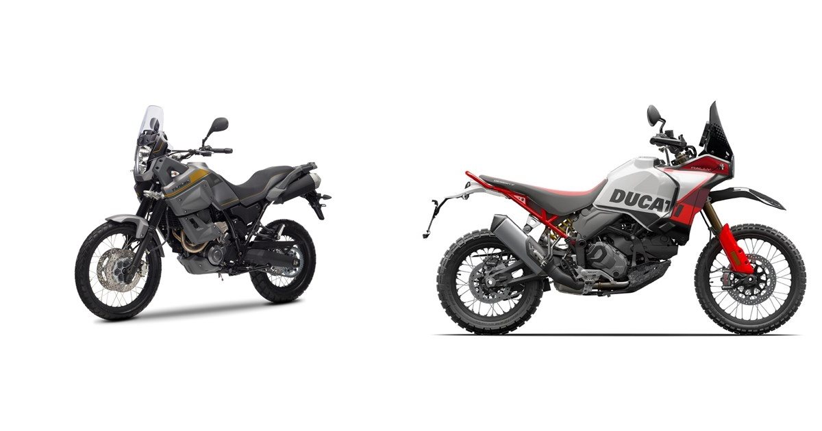 Motorrad Vergleich Yamaha XT660Z Tenere 2013 vs. Ducati DesertX Rally 2024