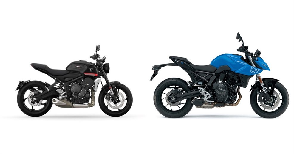 Motorrad Vergleich Triumph Trident 660 2023 vs. Suzuki GSX-8S 2025