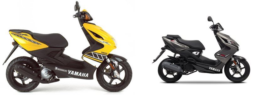 Motorrad Vergleich Yamaha AeroxR RYC Kenny Roberts 2009 vs. Yamaha ...