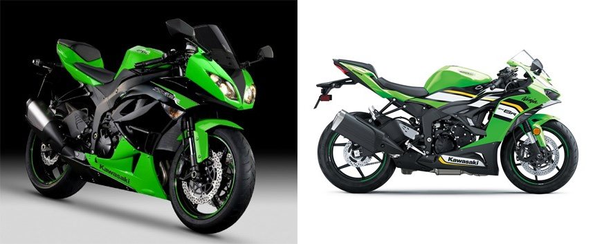 Motorrad Vergleich Kawasaki Ninja ZX-6R 2012 vs. Kawasaki Ninja ZX-6R 2025