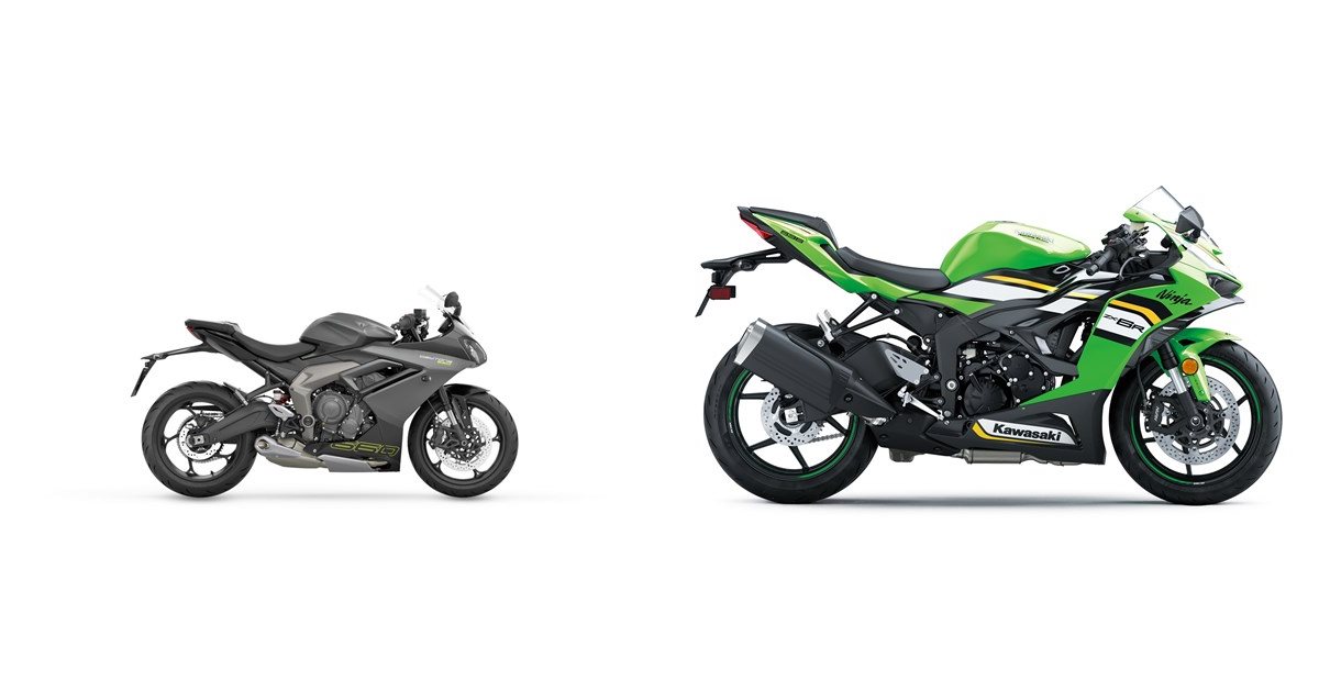 Triumph Daytona 660 2025 vs Kawasaki Ninja ZX-6R 2025
