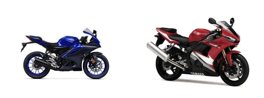 Yamaha R125 2023 vs Yamaha YZF-R6 2005