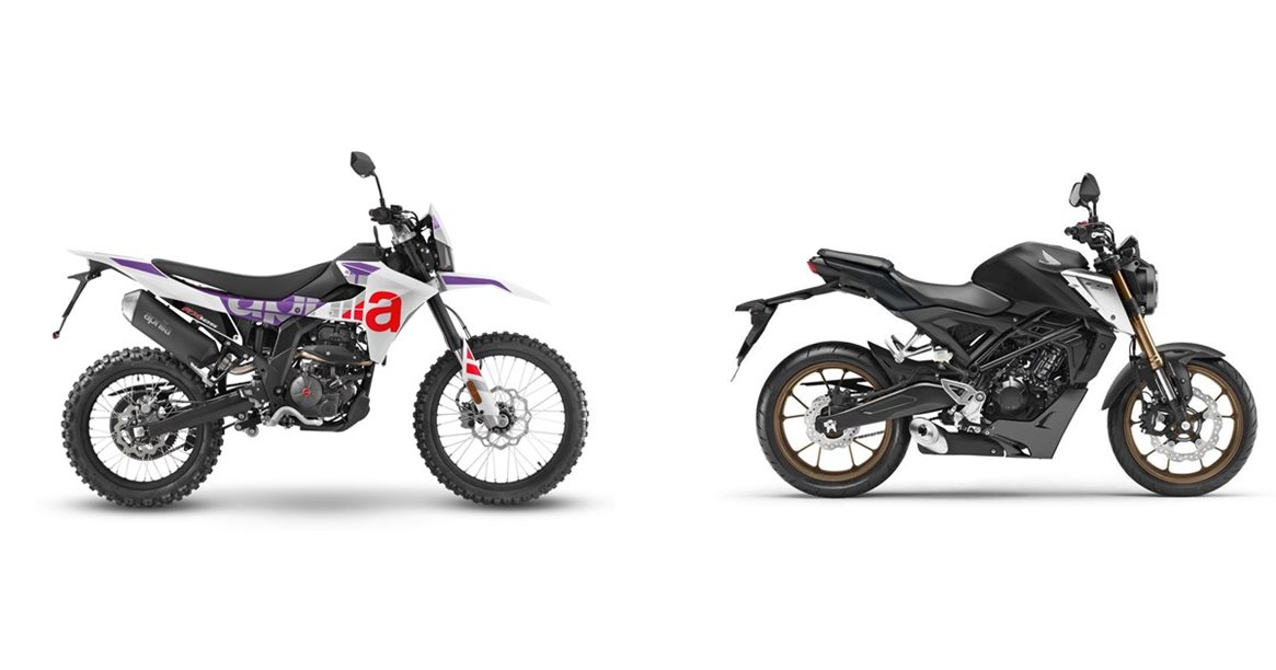 Honda Rx1 Aprilia RX 125 2025 vs Honda CB125R 2025