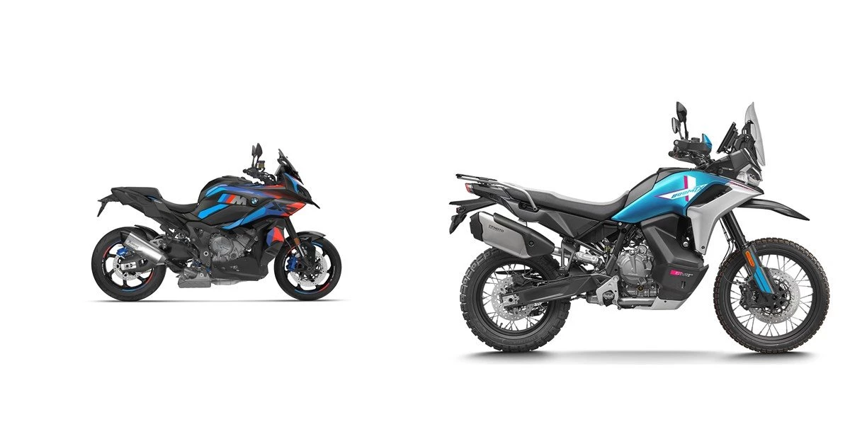 Comparaison des motos BMW M 1000 XR 2025 VS. CFMOTO 800MT-X 2025
