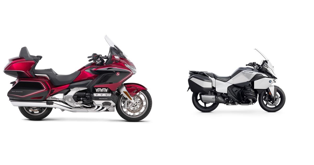 Motorrad Vergleich Honda GL 1800 Goldwing Tour DCT 2019 vs. BMW R 1300 ...