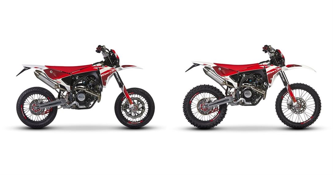 Confronto tra moto Fantic XMF 125 Performance 2024 VS. Fantic XEF 125 ...