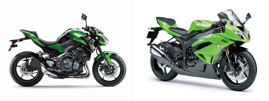 モモキングvs Kawasaki Z900 2017 vs Kawasaki Ninja ZX-6R 2009
