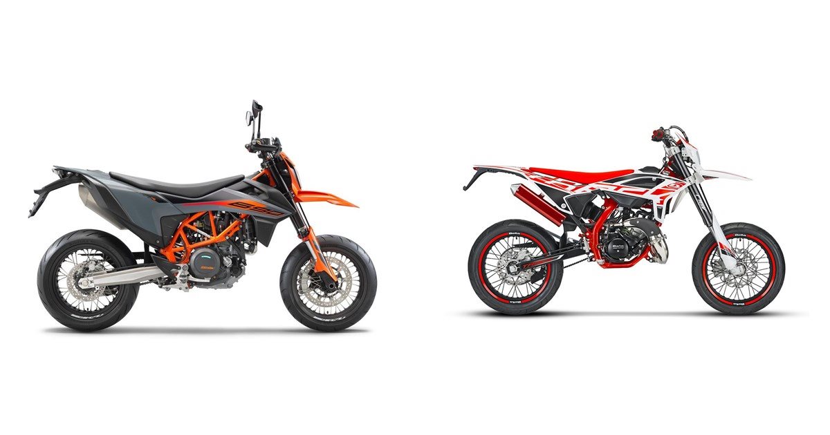 KTM 690 SMC R 2022 vs Beta RR 50 Motard Track 2022