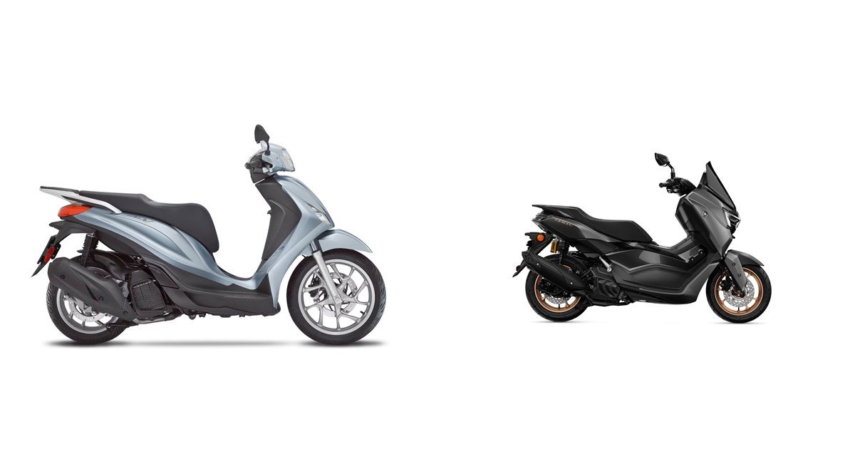 Confronto tra moto Piaggio Medley 200 2026 VS. Yamaha NMAX 155 Tech MAX ...