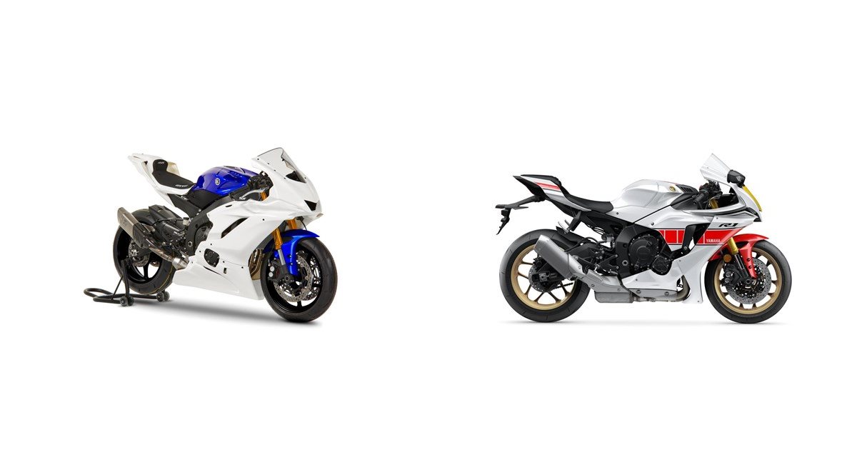 Motogp R6 Confronto tra moto Yamaha R6 GYTR 2023 VS. Yamaha R1 World GP 60th ...