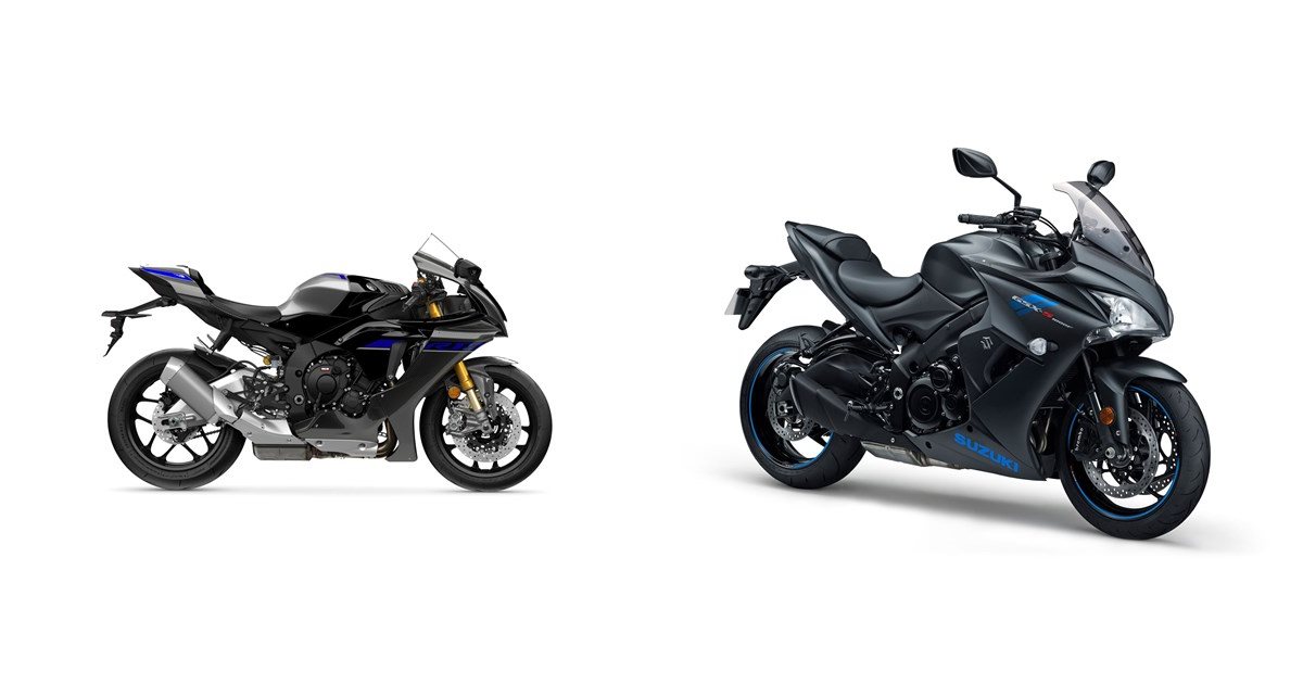 Motorrad Vergleich Yamaha R1M 2024 vs. Suzuki GSX-S1000F 2019