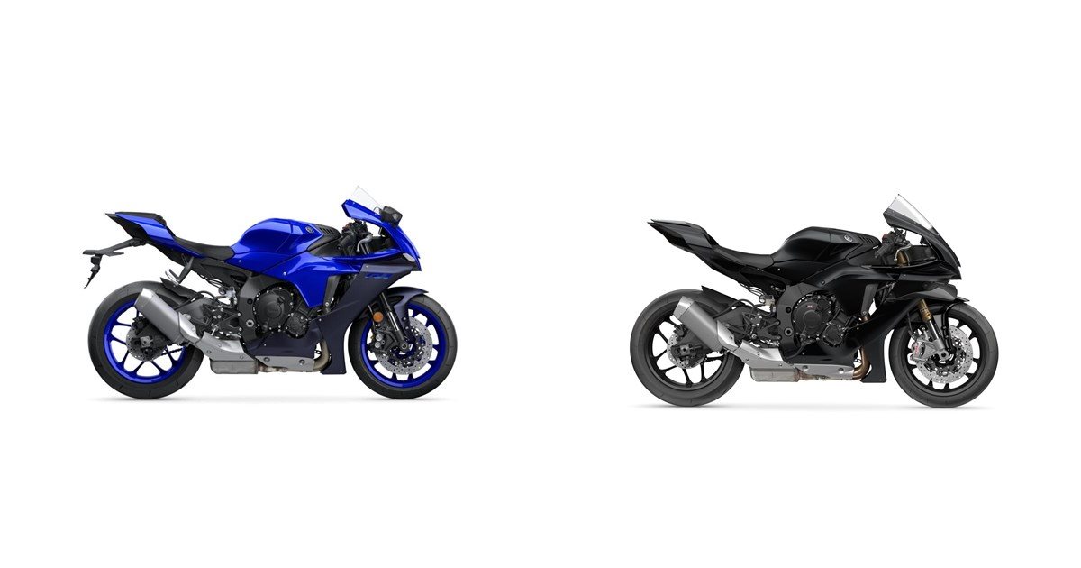 Yamaha R1 2023 Rear Yamaha R1 2023 vs Yamaha R1 RACE 2025