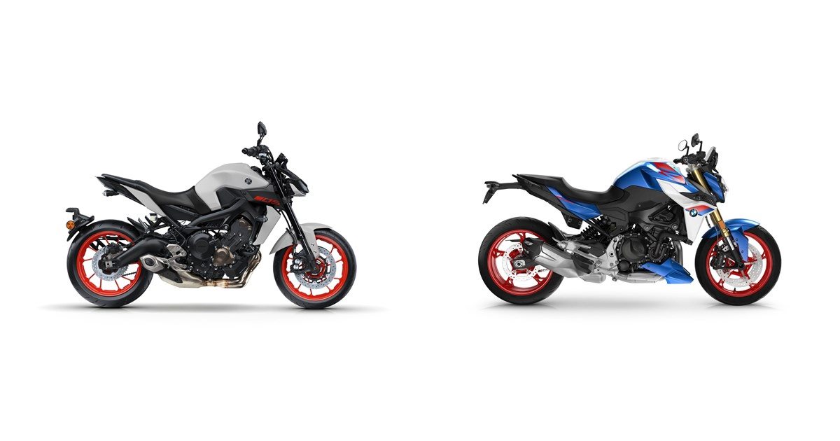 Motorrad Vergleich Yamaha MT-09 2019 vs. BMW F 900 R 2025