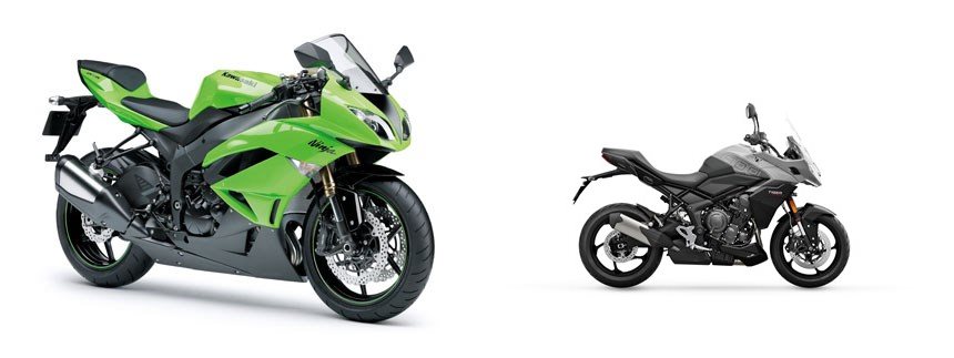 tiger_ Kawasaki Ninja ZX-6R 2009 vs Triumph Tiger Sport 800 2025