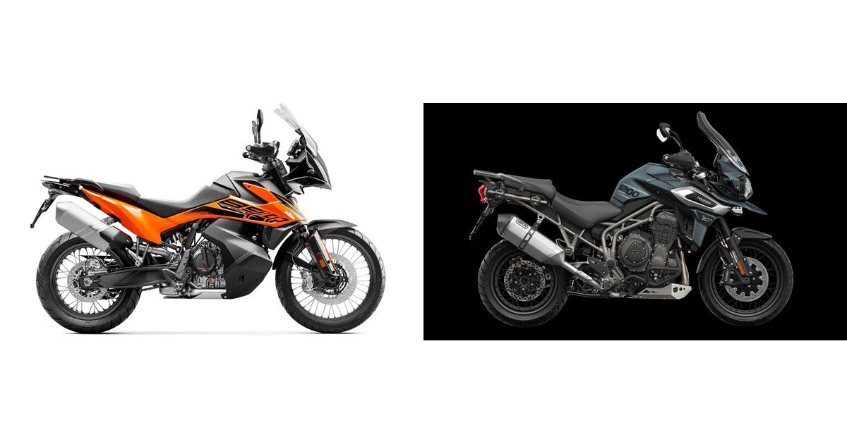 Motorrad Vergleich KTM 890 Adventure 2022 vs. Triumph Tiger 1200 XCA 2018