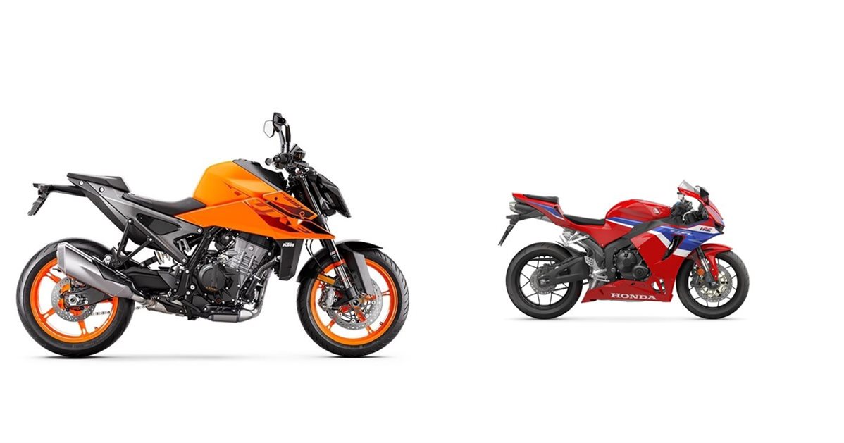 KTM 990 Duke 2025 vs Honda CBR600RR 2024
