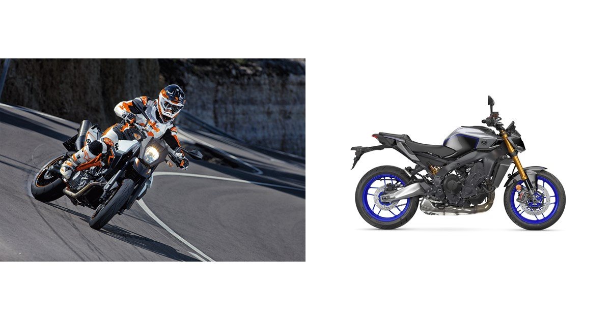 KTM 990 Supermoto R 2014 vs Yamaha MT-09 SP 2026