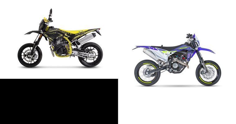 Sm125 Machine SWM SM 125 R 2026 vs Sherco 125 4-Takt SM Factory RS 2024