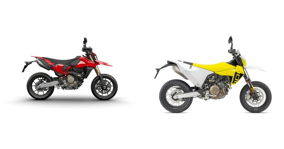 Red 698 Motorrad Vergleich Ducati Hypermotard 698 Mono 2026 vs. Husqvarna 701 ...