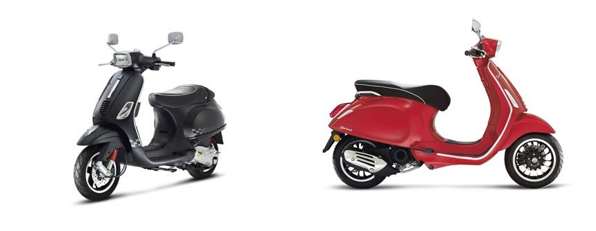 Vespa S 50 2T Sport 2012 vs Vespa Sprint 50 4T 2020