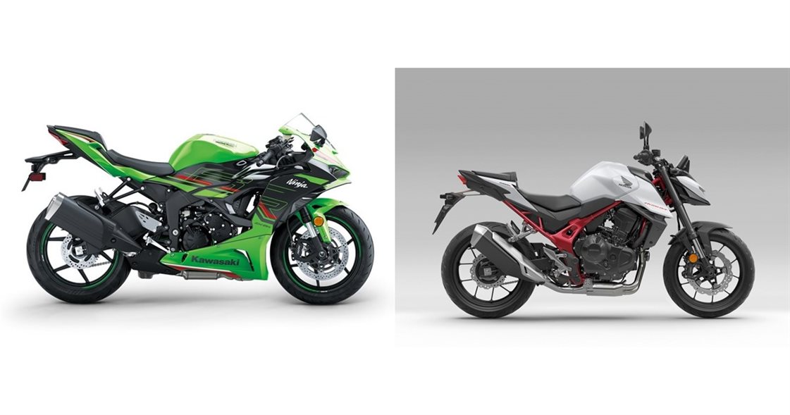Kawasaki Ninja ZX-6R 2024 vs Honda CB750 Hornet 2025