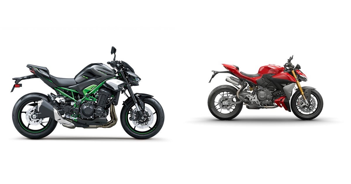 Kawasaki Z900 2025 vs Ducati Streetfighter V2 S 2025