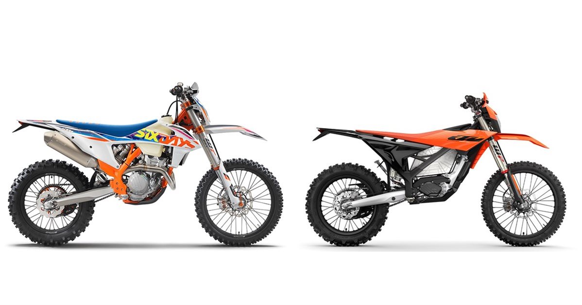 KTM 250 EXC-F Sixdays 2022 vs KTM Freeride E 2027