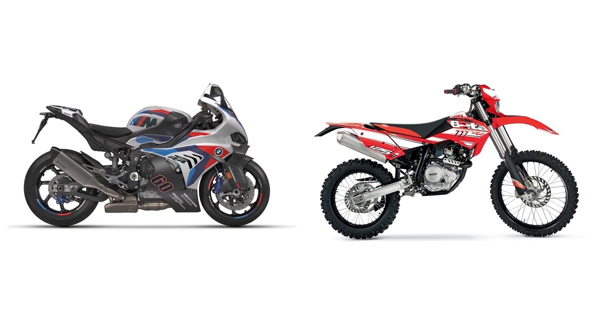 Motorrad Vergleich BMW M 1000 RR 2025 vs. Beta RR Enduro 4T 125 LC 2016