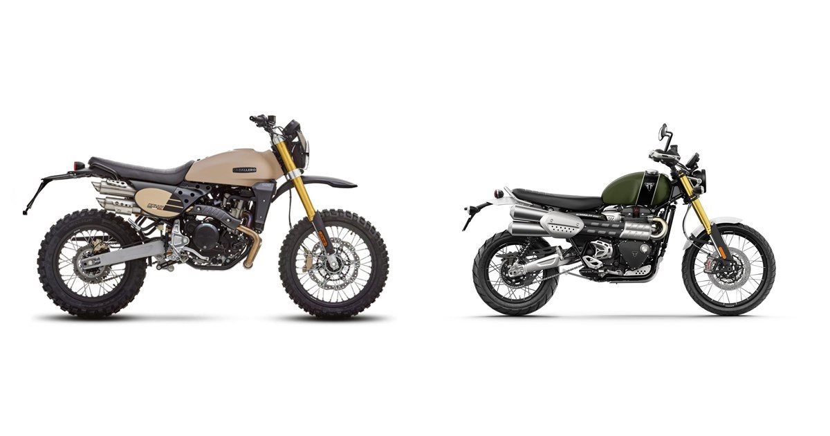 Xe Rally Fantic Caballero Rally 500 2025 vs Triumph Scrambler 1200 XE 2022
