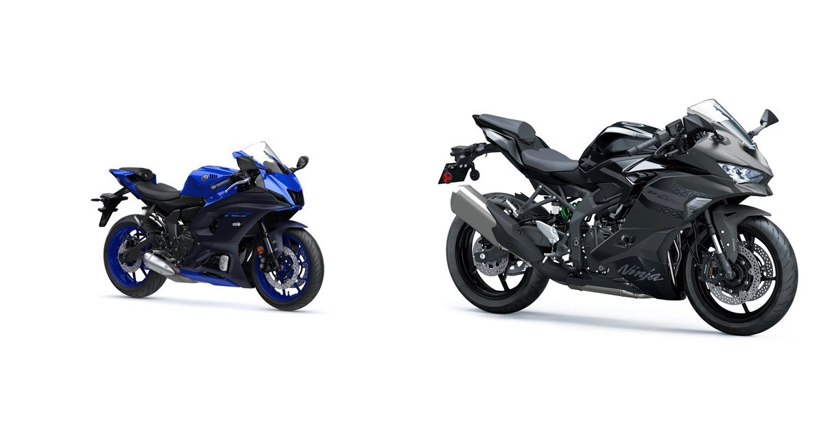 Motorrad Vergleich Yamaha R7 2022 vs. Kawasaki Ninja ZX-4RR 2026