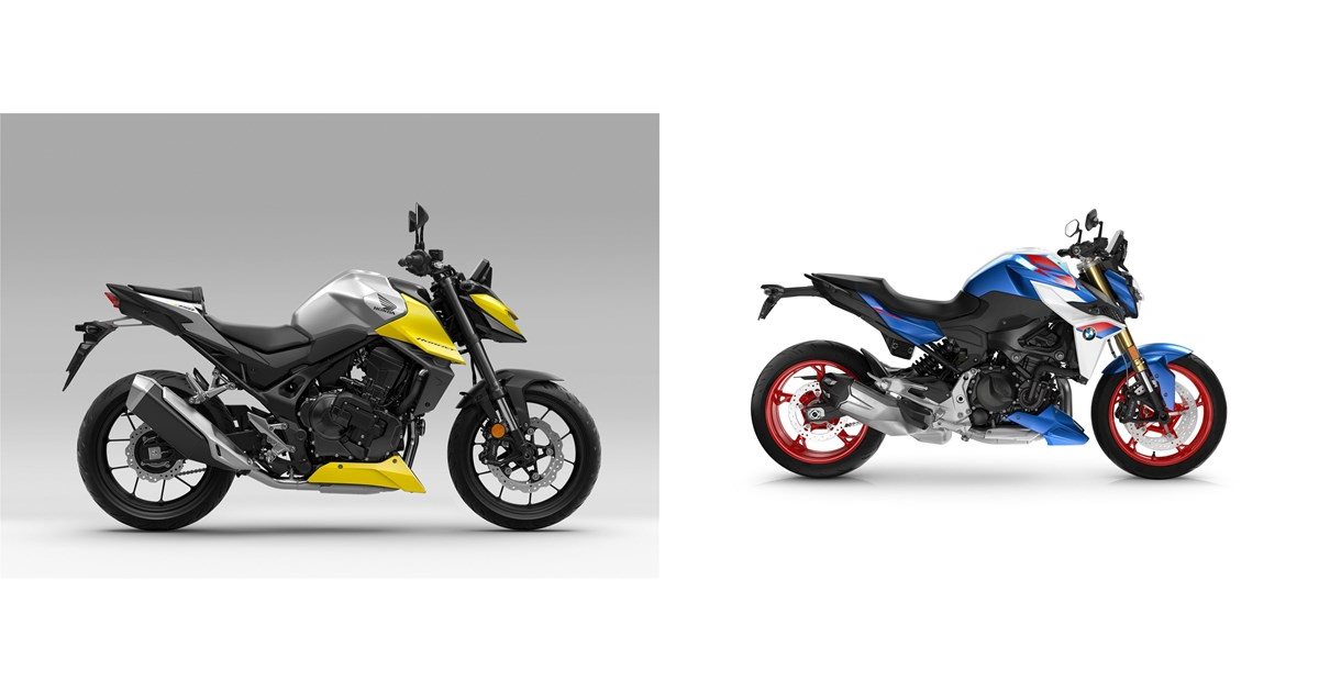Motorrad Vergleich Honda CB750 Hornet E-Clutch 2026 vs. BMW F 900 R 2026