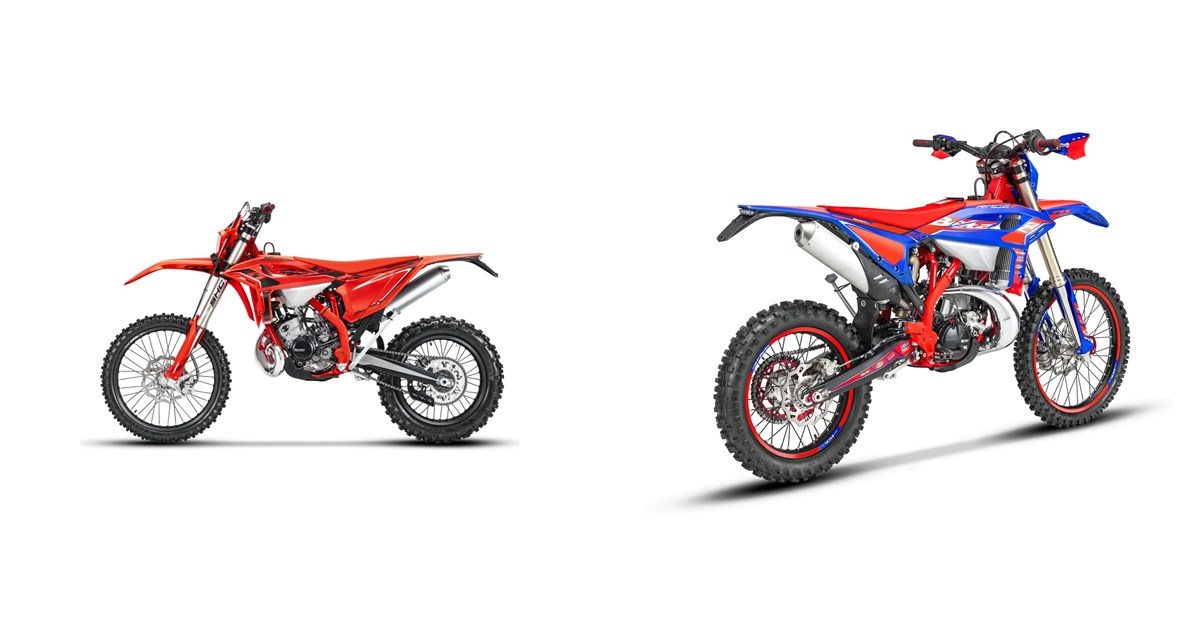 Motorrad Vergleich Beta RR X-PRO 2T 200 2026 vs. Beta RR Race 2T 200 2026