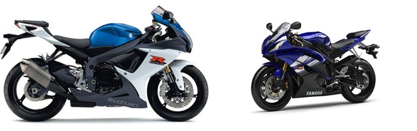 Motorrad Vergleich Suzuki GSX R 750 2011 vs. Yamaha YZF R6 2011
