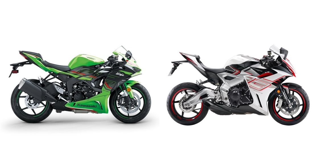 Kawasaki Ninja ZX-6R 2024 vs Zontes 703-RR 2026