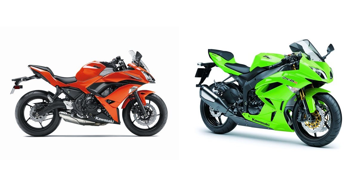 Kawasaki Ninja 650 2017 vs Kawasaki Ninja ZX 6R 2017