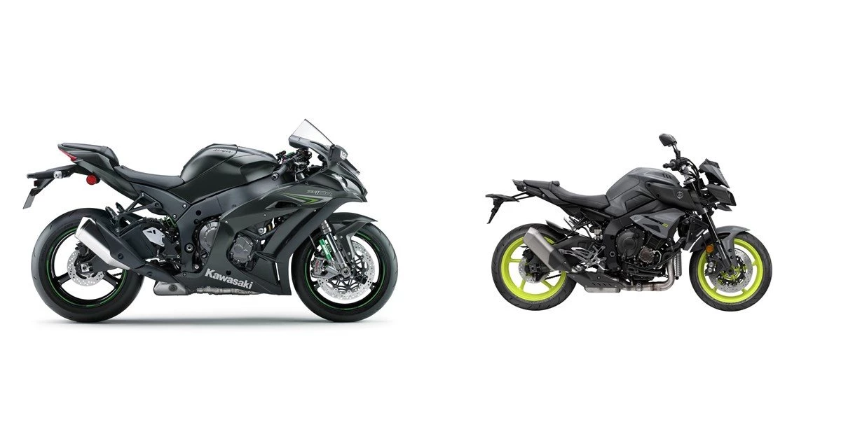 Kawasaki Ninja ZX-10R 2017 vs Yamaha MT-10 2017