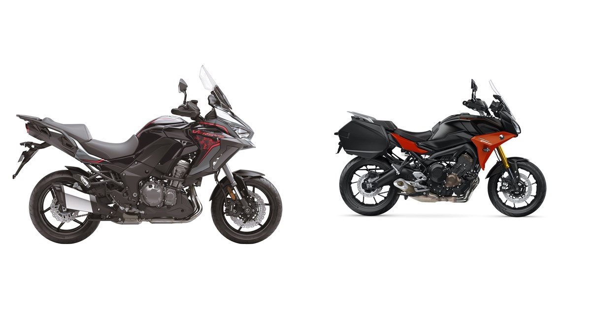 Motorrad Vergleich Kawasaki Versys 1000 SE 2021 vs. Yamaha Tracer 900