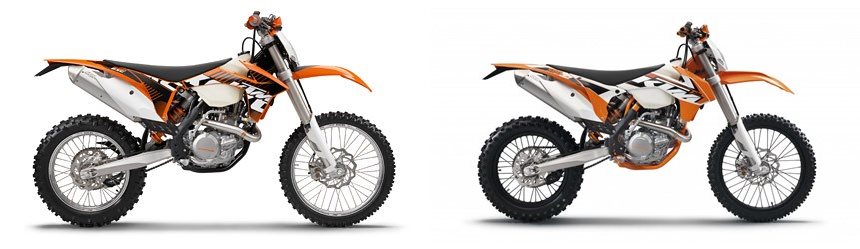 KTM 500 EXC 2012 vs KTM 500 EXC 2016