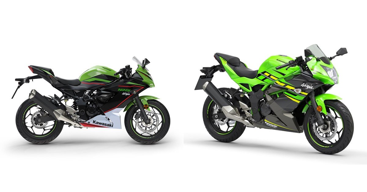 Motorrad Vergleich Kawasaki Ninja 125 2021 vs. Kawasaki Ninja 125