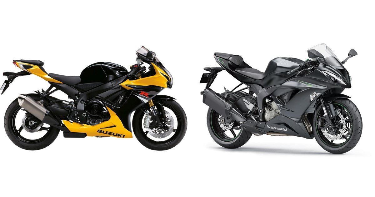 Suzuki GSX-R 750 2017 vs Kawasaki Ninja ZX-6R 636 2017